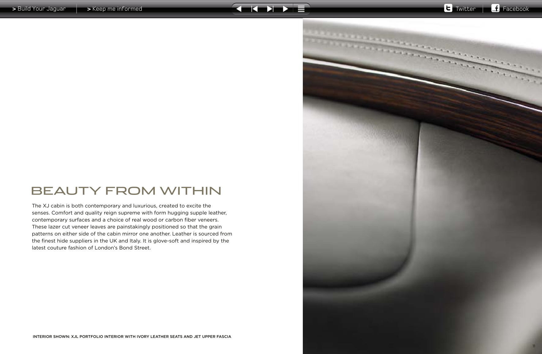 2013 Jaguar XJ Brochure Page 3